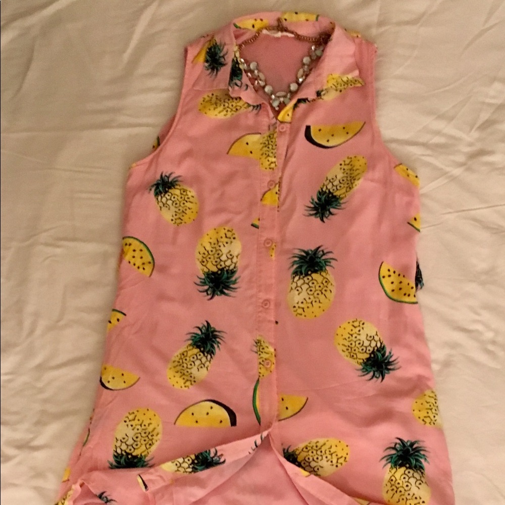Pineapple print dress